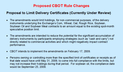 Slide - Proposed CBOT Rule Changes