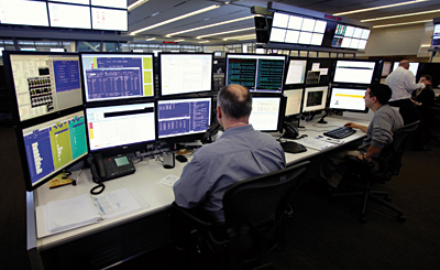 Photo showing the Chicago Mercantile Exchange Global Command Center Technology Facility.