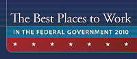 The Best Places to Work in the Federal government for 2010 logo.