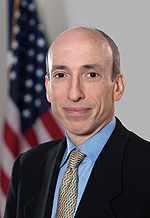 Photo showing Gary Gensler, Chairman of the Commodity Futures Trading Commission. Photo by Mark Regan Photography.