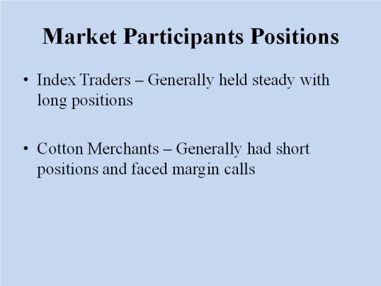 Slide - Markets Participants Positions