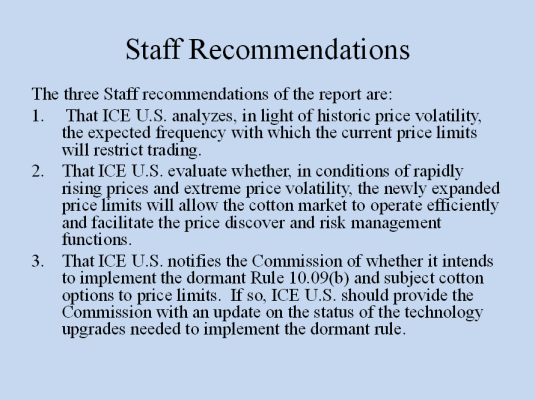 Slide - Staff Recommendations