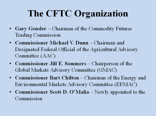 Slide - The CFTC Organization