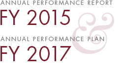 Annual Performance Report FY 2015 and Annual Performance Plan FY 2017.