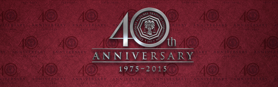 CFTC 40th Anniversary logo.