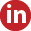 red linkedin icon