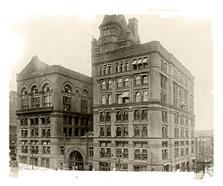 Photo showing the KCBT Building, 1887 – 1924.